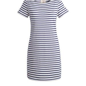 Joules Riviera Dress - blue and white striped